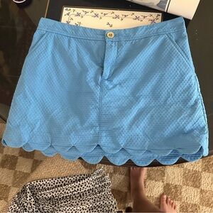 POSH STORE CLOSING 
Lilly Pulitzer Colette skort in Zanzibar blue